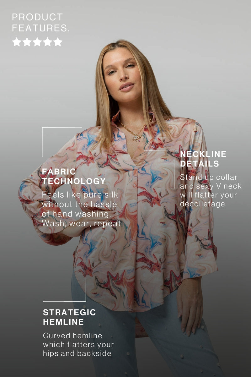 Pink Swirl Blogger Shirt