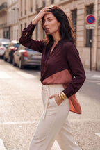 Chocolate Spliced Milan Blogger Shirt
