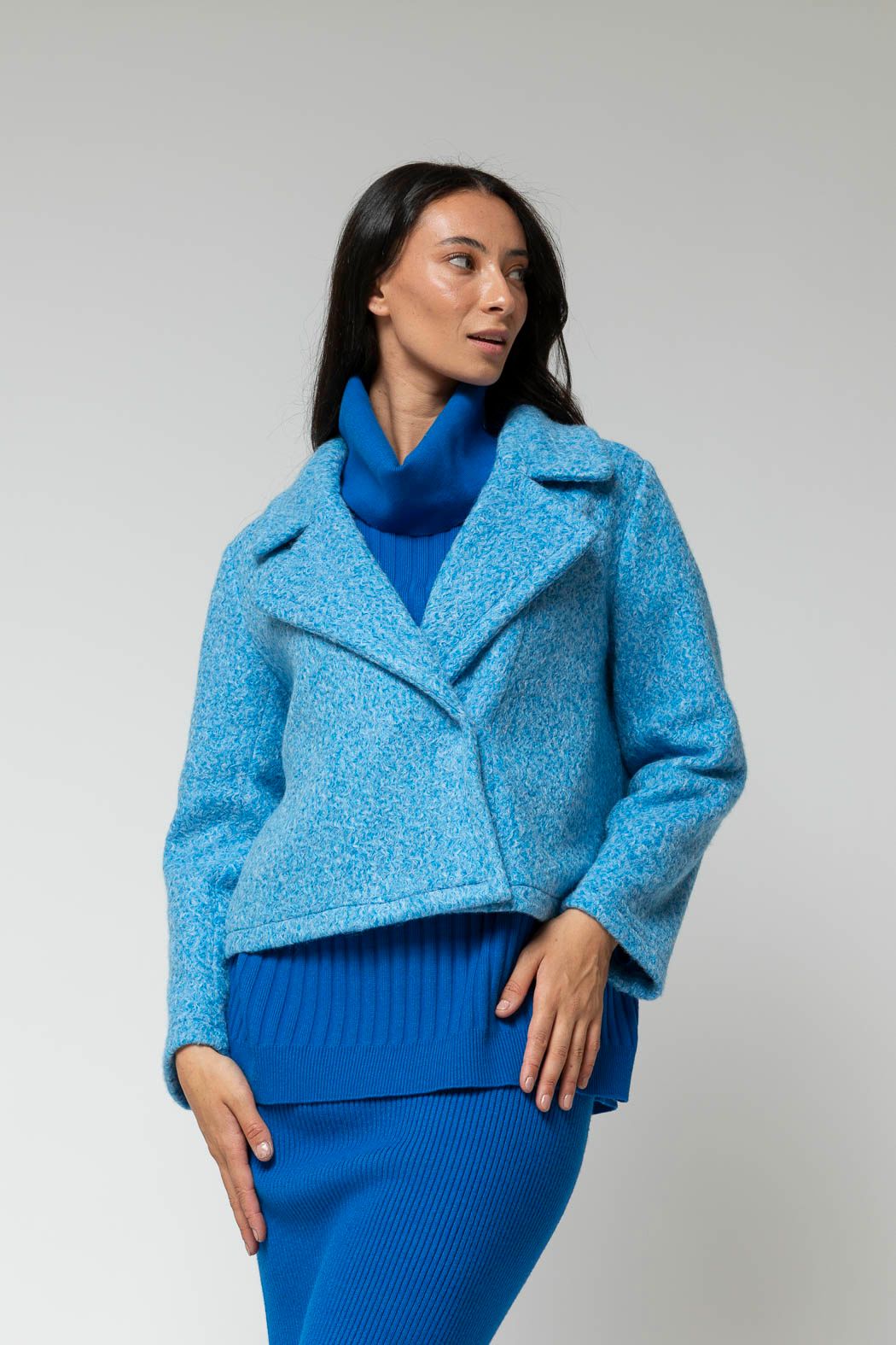 Blue Astra Crop Jacket