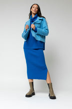 Blue Astra Crop Jacket