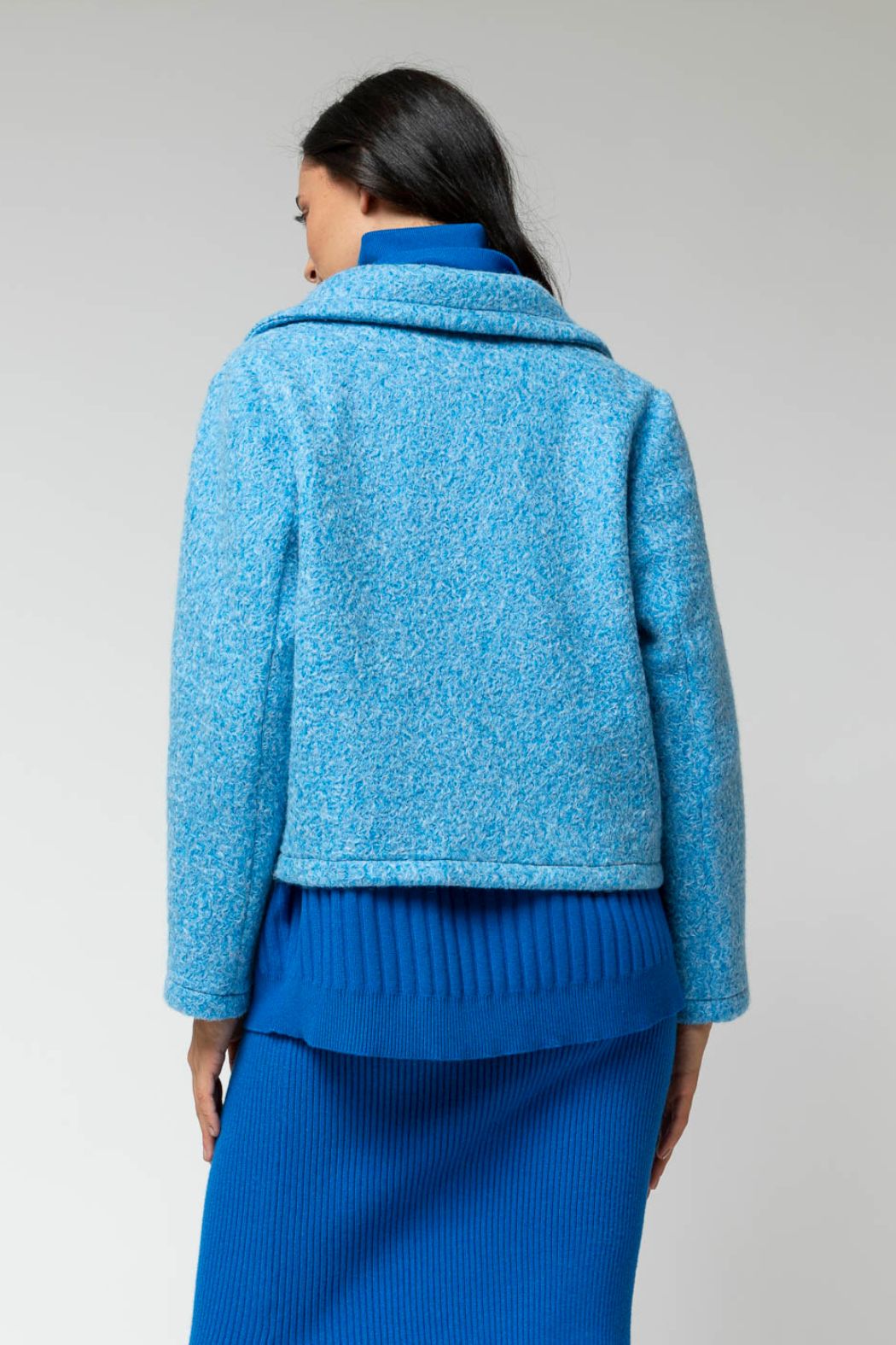 Blue Astra Crop Jacket