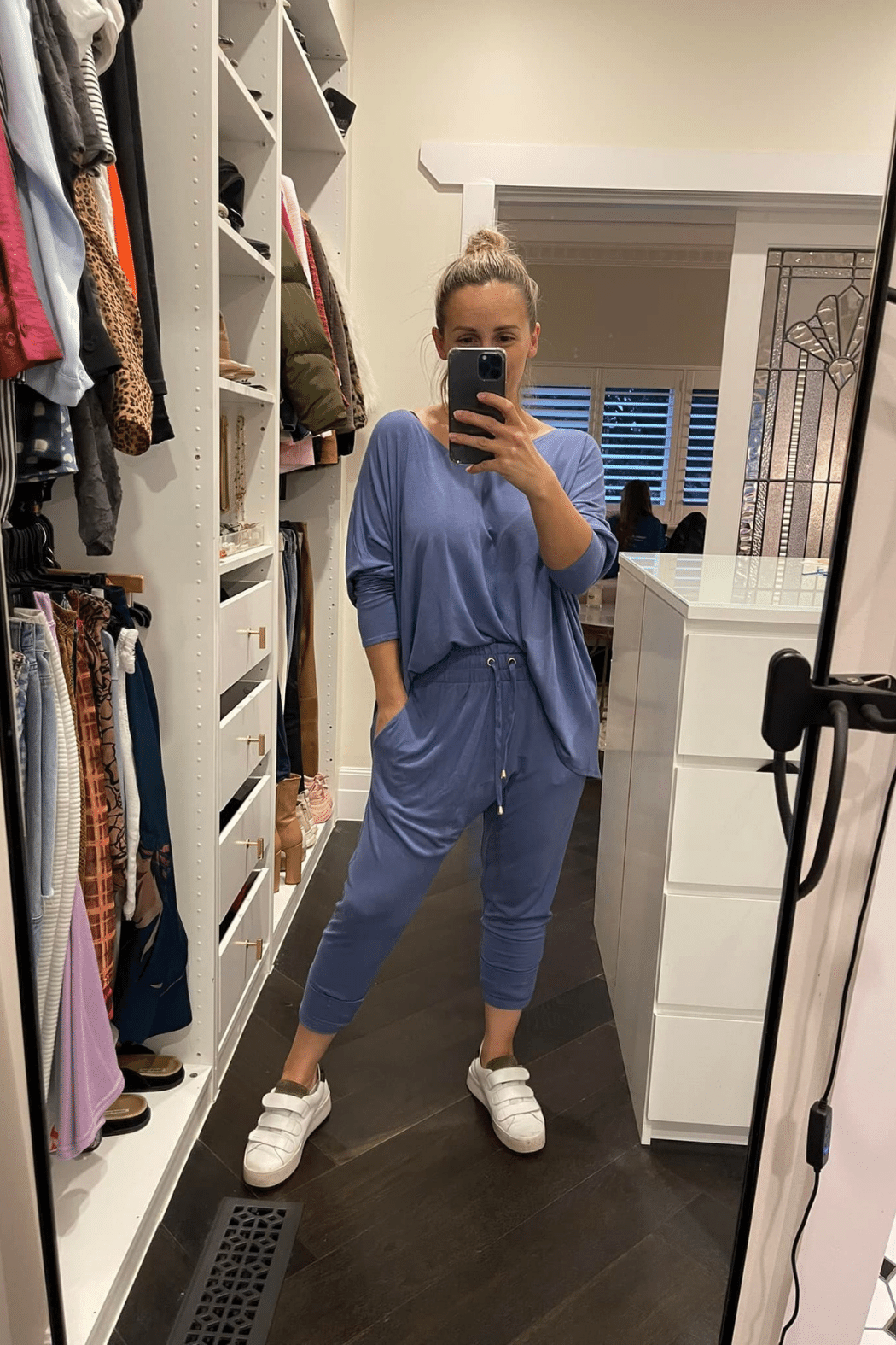 Blue Bamboo Slouch Pants - FINAL SALE