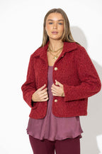 Burgundy Soft Touch Carrington Jacket