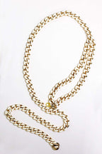White and Gold Chain Belt - SALE