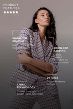 Pink Check Sisca Blazer