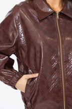 Chocolate Bomber Jacket