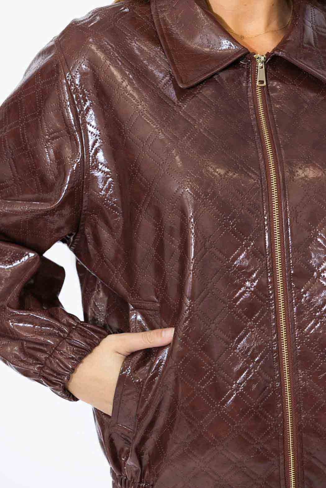 Chocolate Bomber Jacket