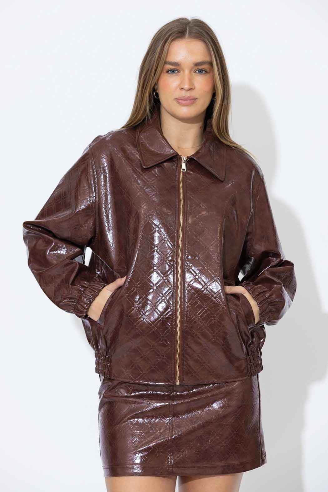Chocolate Bomber Jacket