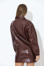 Chocolate Bomber Jacket