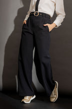 Black Stripe Cleo Pants Black Stripe
