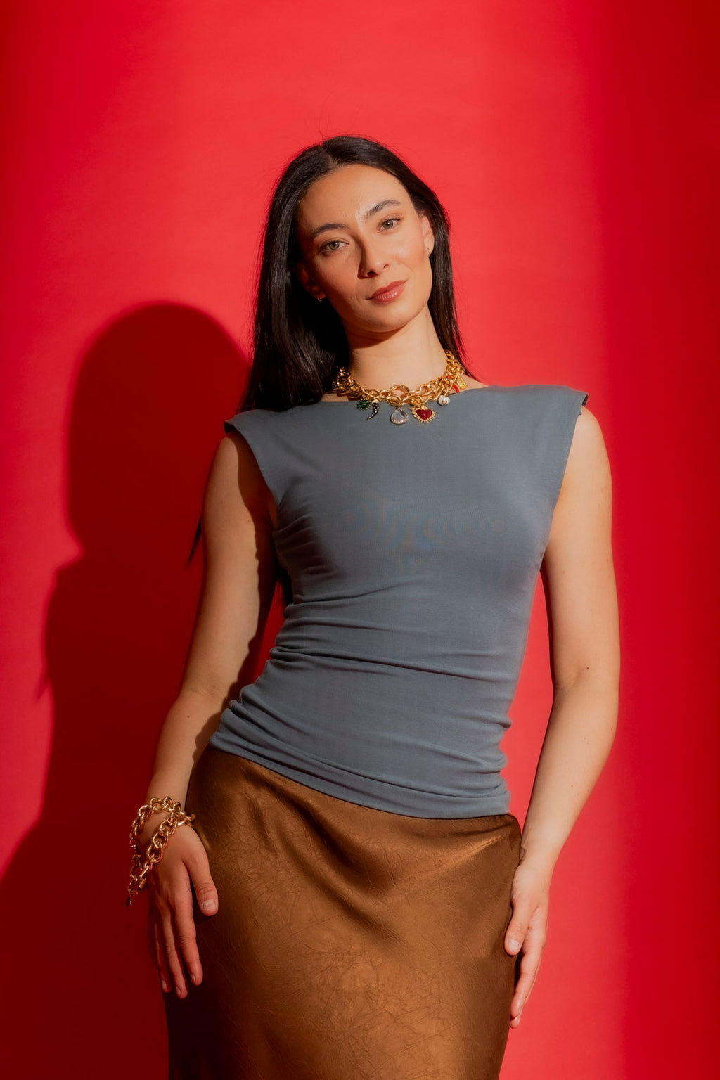 Slate Tencel Lust Cami