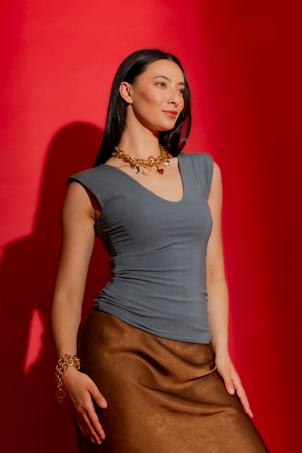 Slate Tencel Lust Cami