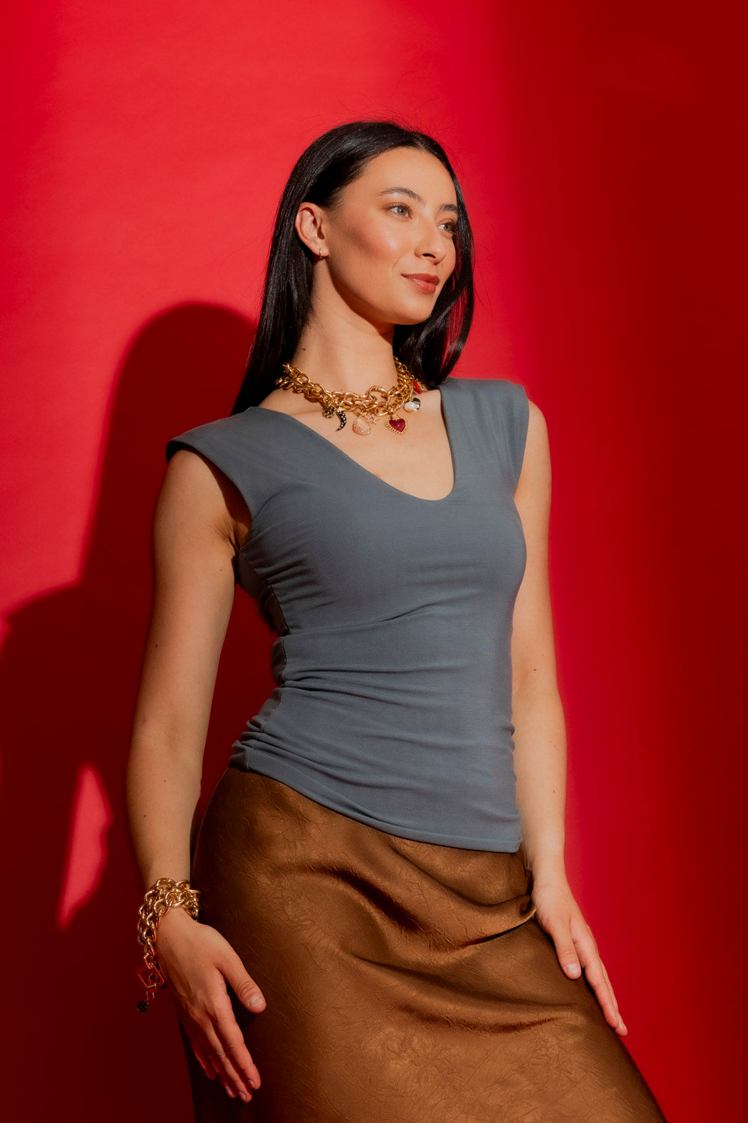 Slate Tencel Lust Cami