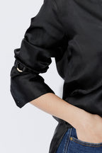 Black Satin Ring Armbands