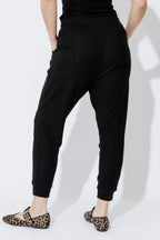 Black Tencel Slouch Pants