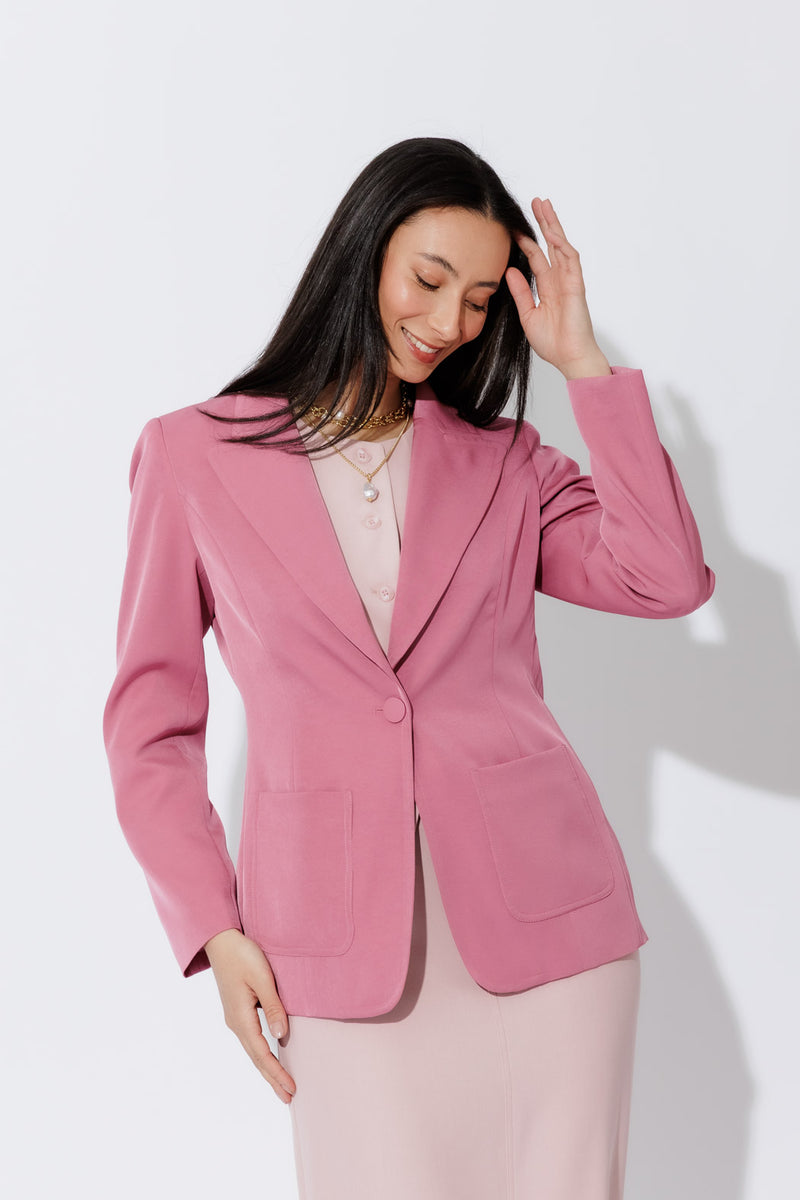 Rose Euro Pocket Blazer