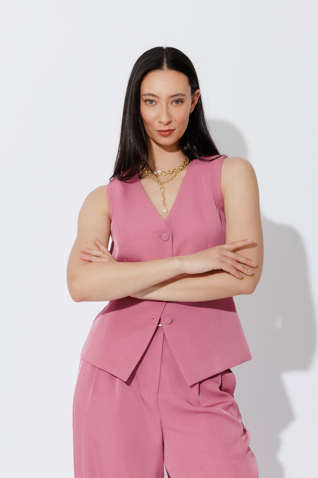 Rose Euro Tailored Vest