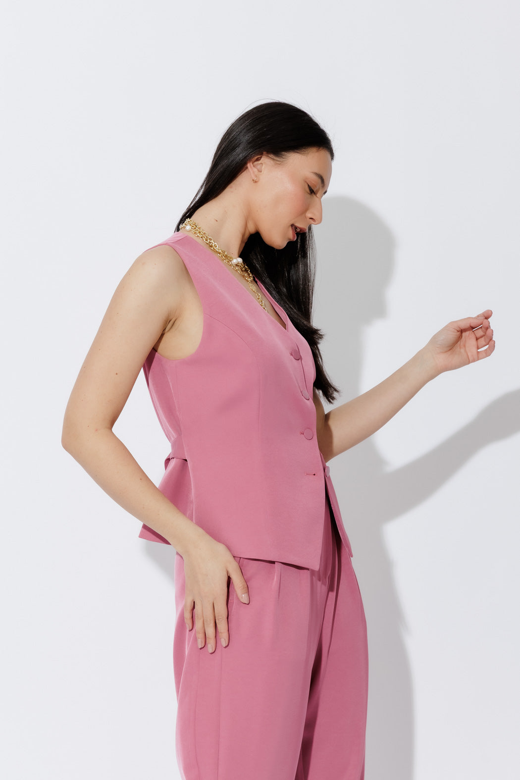 Rose Euro Tailored Vest