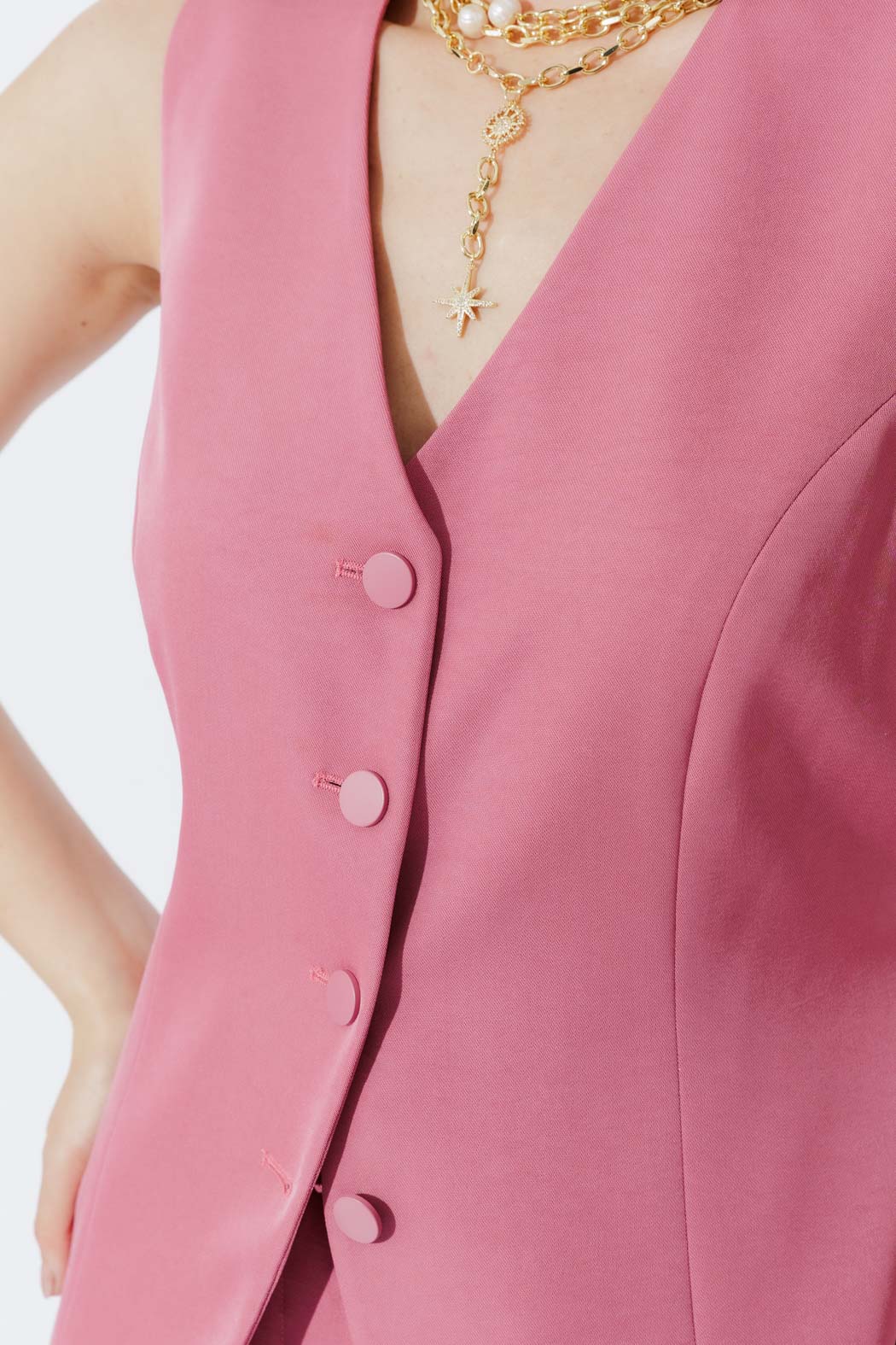 Rose Euro Tailored Vest