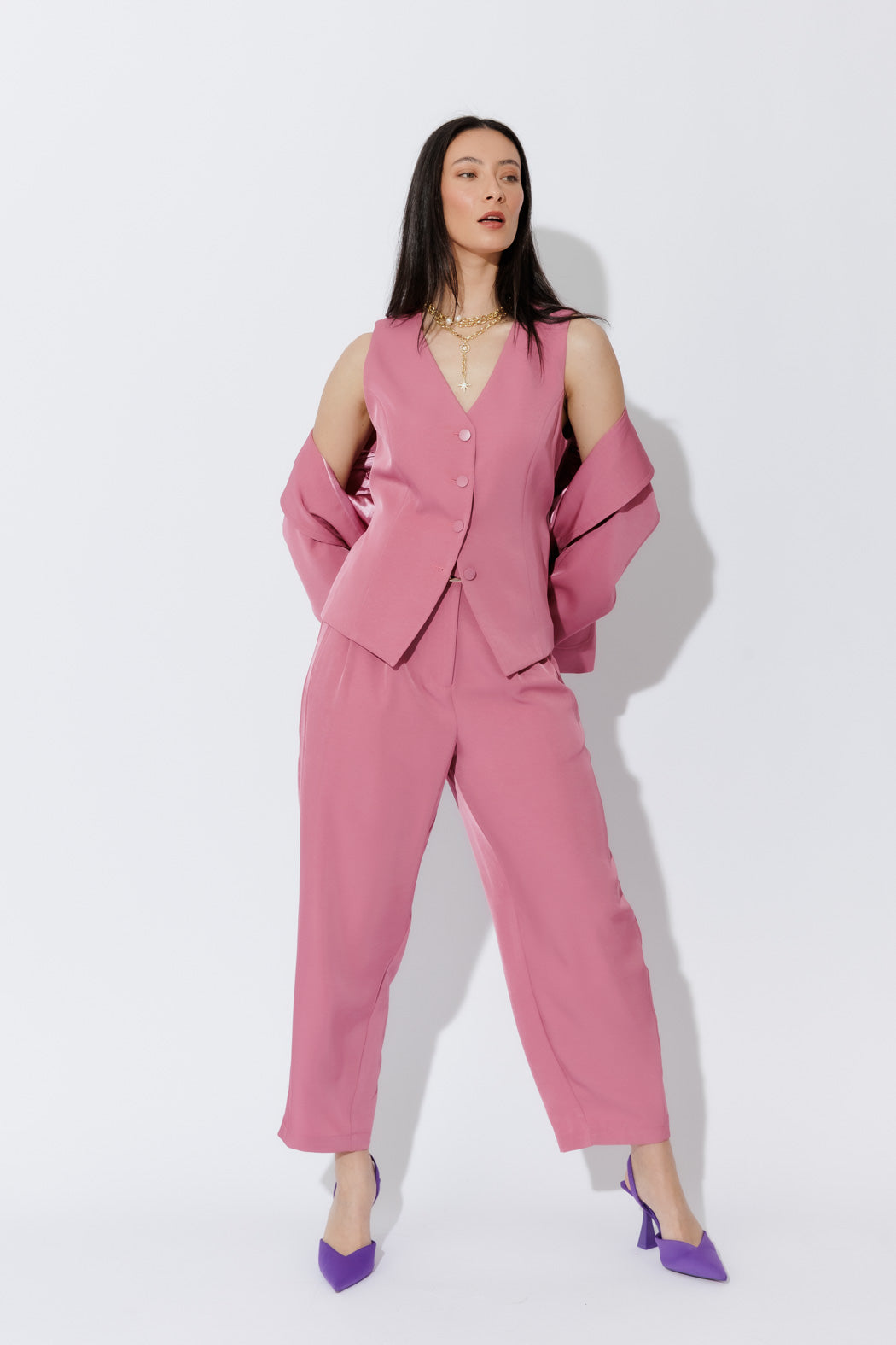 Rose Euro Tailored Vest