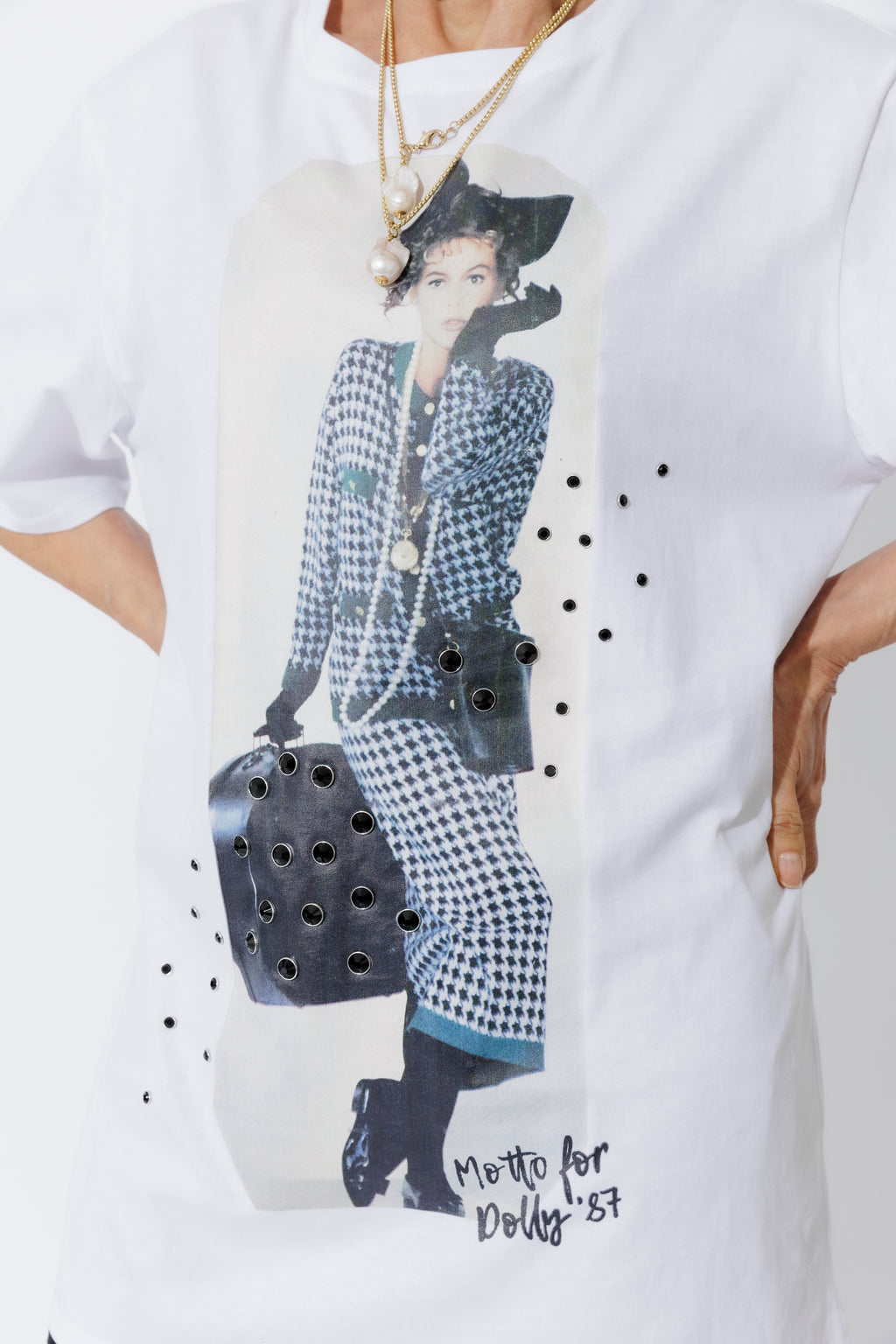 White Dolly Bag Magazine T-Shirt