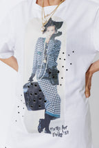 White Dolly Bag Magazine T-Shirt