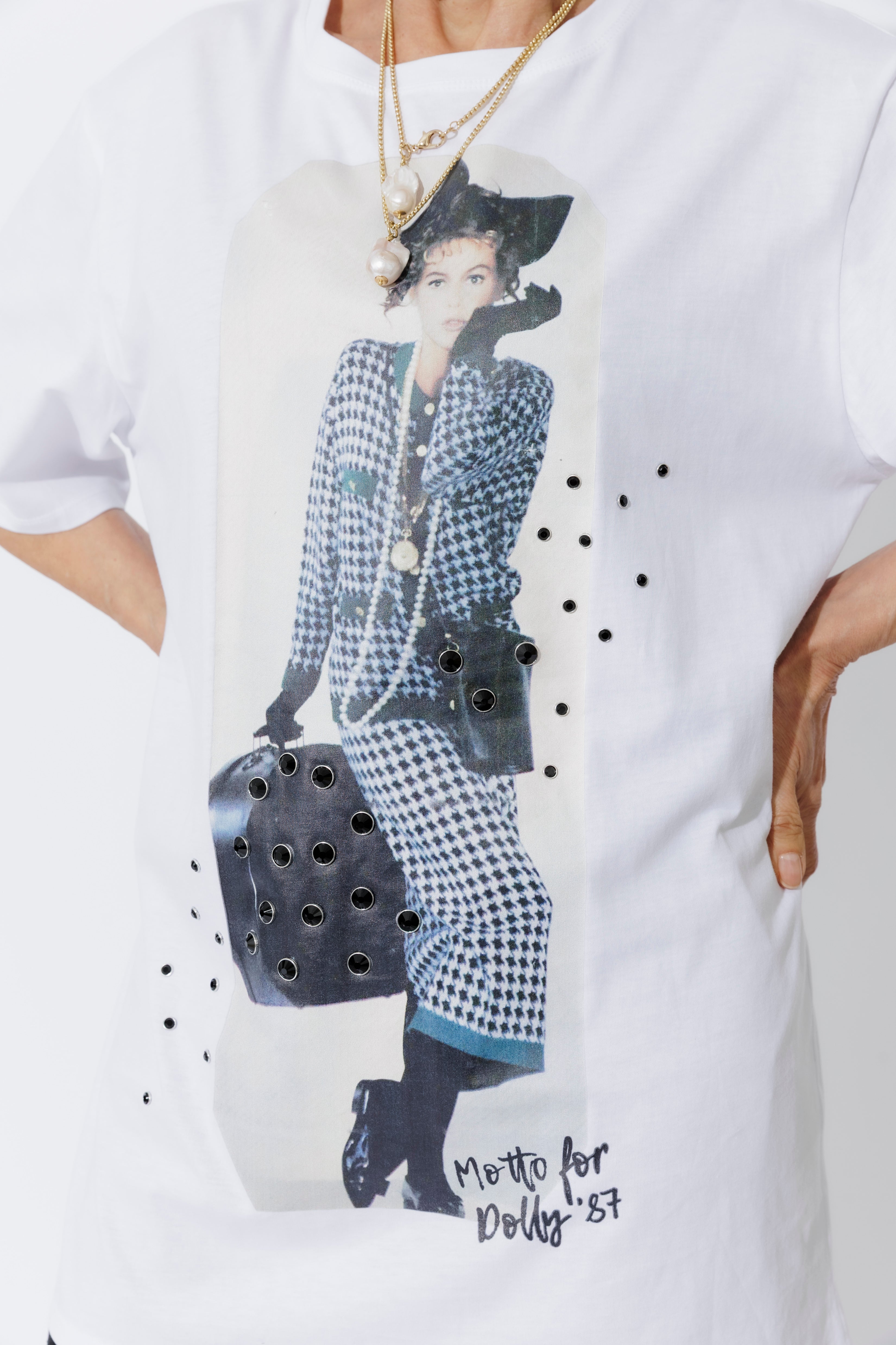 White Dolly Bag Magazine T-Shirt