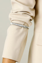 Silver Metal Sleeve Armbands