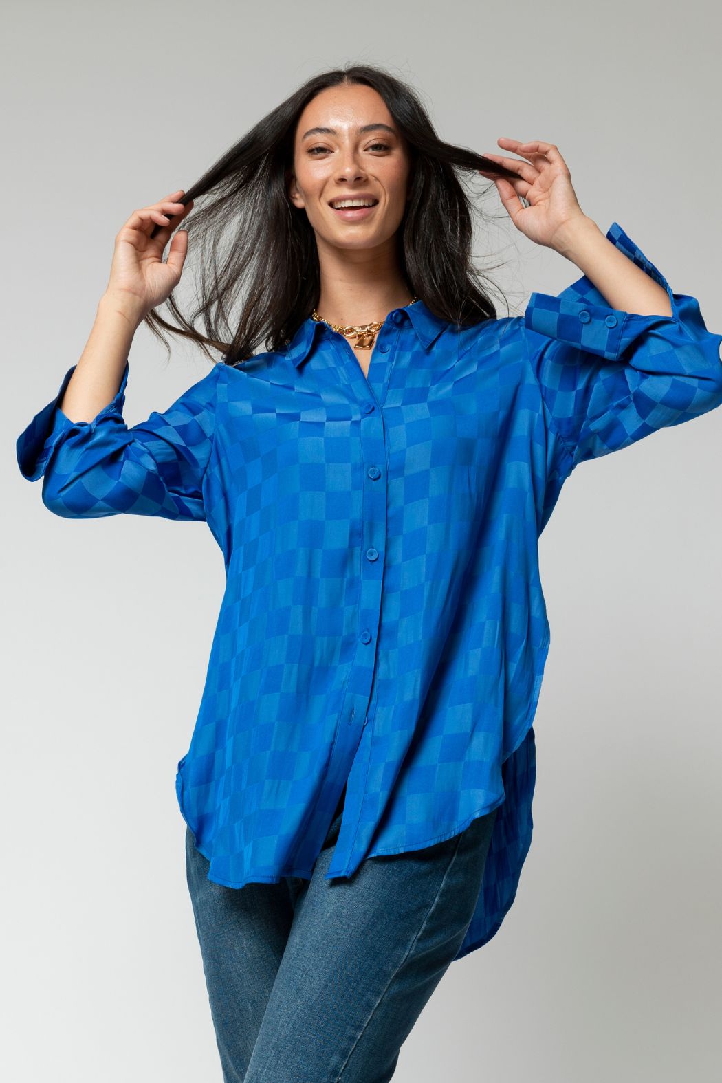 Cobalt Charlie Silky Shirt