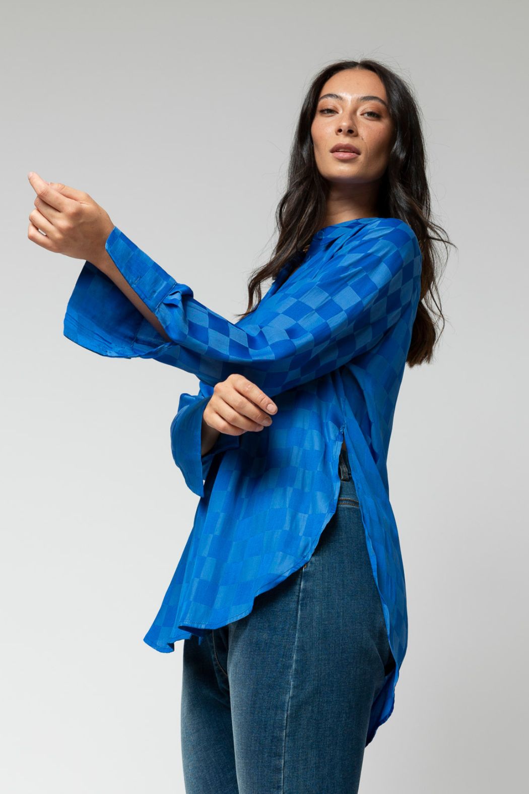 Cobalt Charlie Silky Shirt