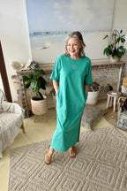 Aqua Washed Cotton Sport Dress