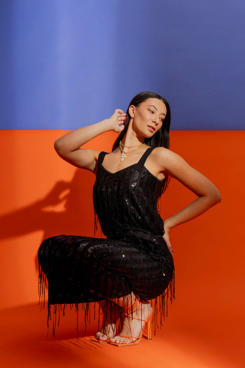Sequin Tassle Cami