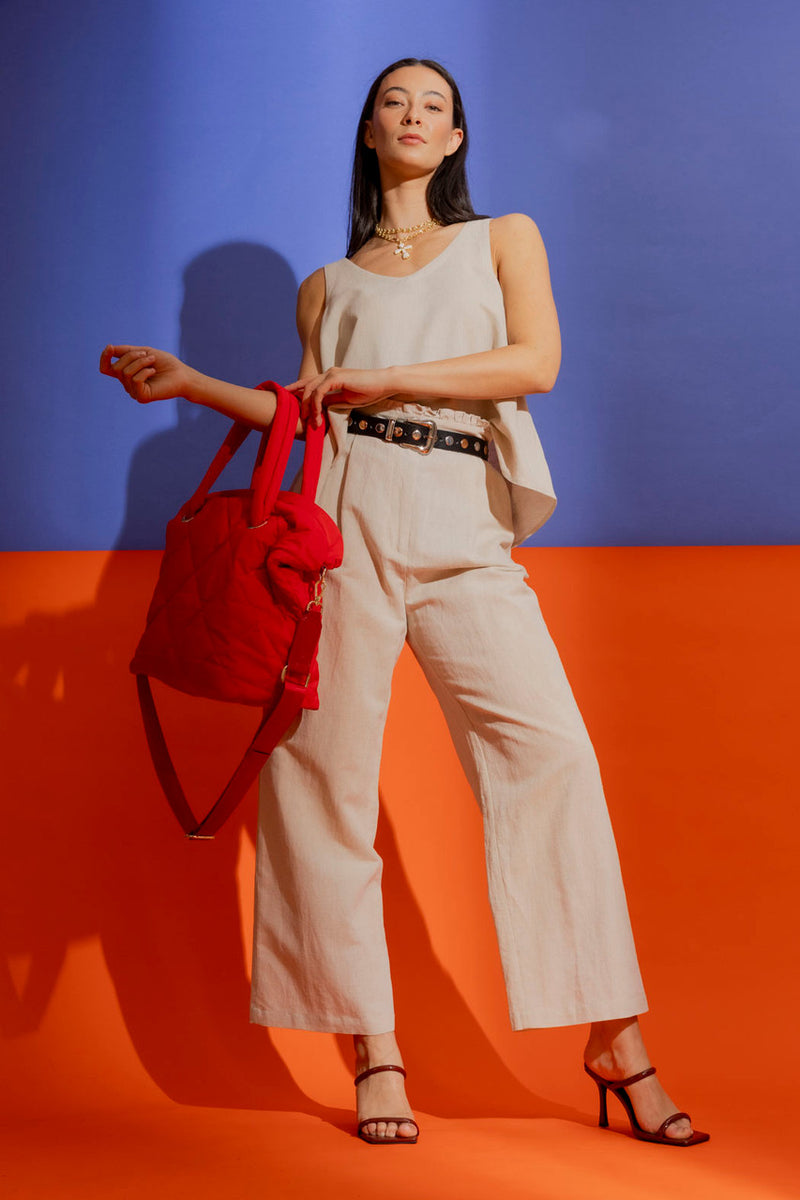 Natural Linen Vogue Pant