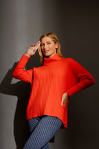 Orange Cowl Neck Jumper Orange S/M