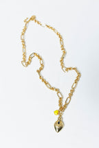 Gold Plated Chain Diamante Necklace S