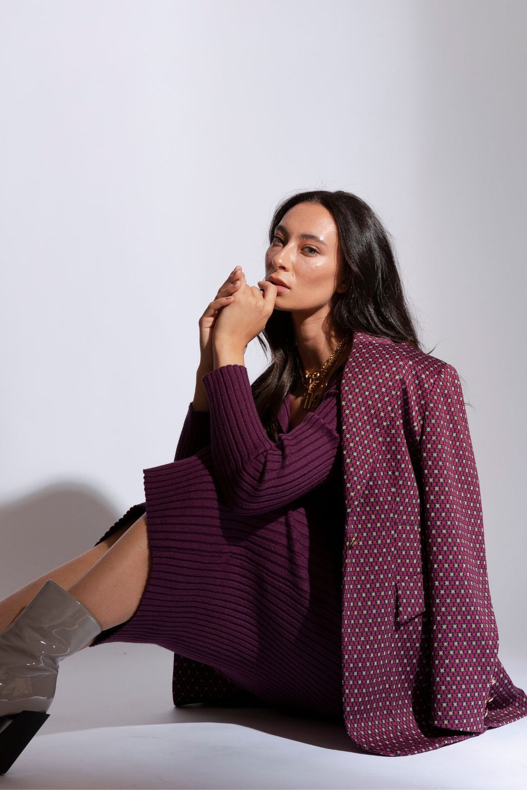 Dark Pink Star Mia Blazer - Sale