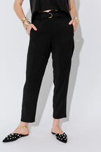 Black Luxury Paperbag Pant