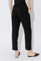 Black Luxury Paperbag Pant