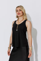 Black Luxury Bias Cami