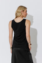 Black Luxury Bias Cami