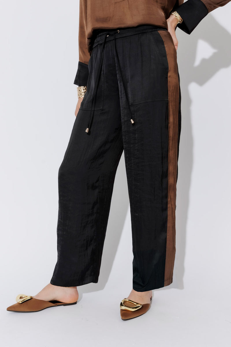 Black Glow Panel Pant