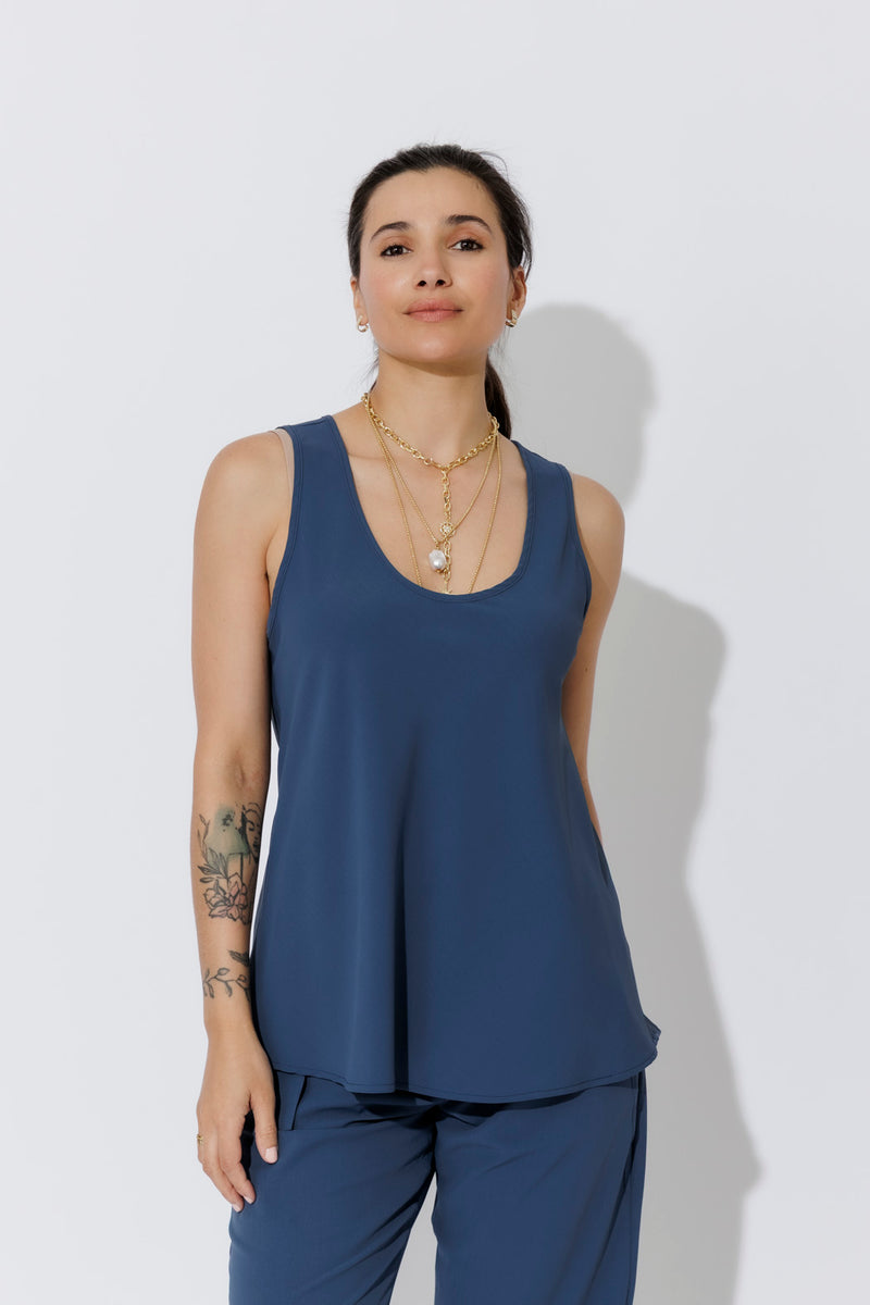 Teal Luxury Bias Cami