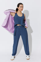 Teal Luxury Paperbag Pant