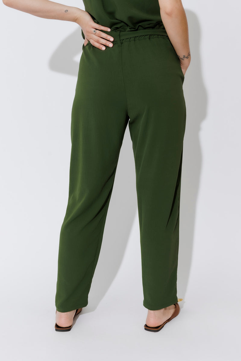 Forest Luxury Paperbag Pant