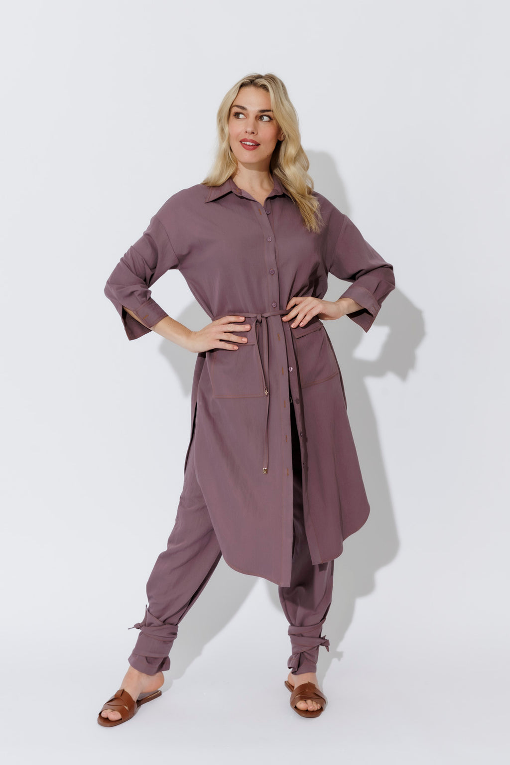 Plum Cargo Overshirt