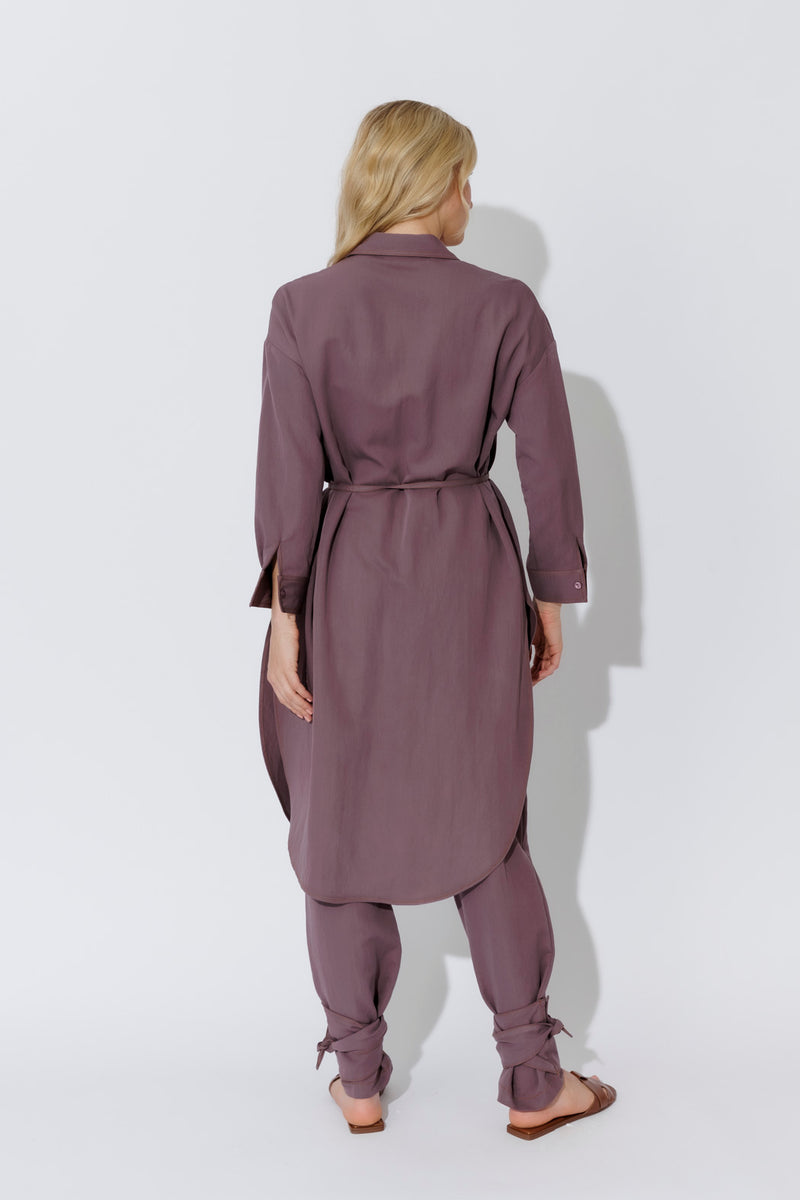 Plum Cargo Overshirt