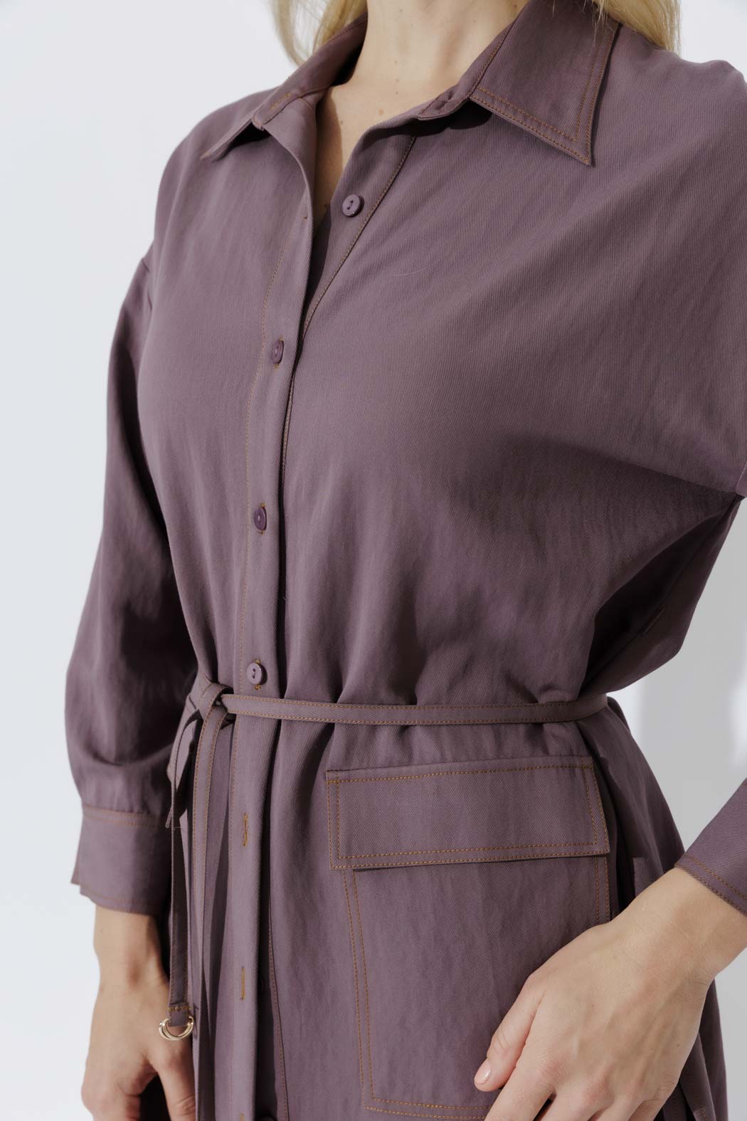 Plum Cargo Overshirt