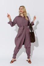 Plum Cargo Overshirt