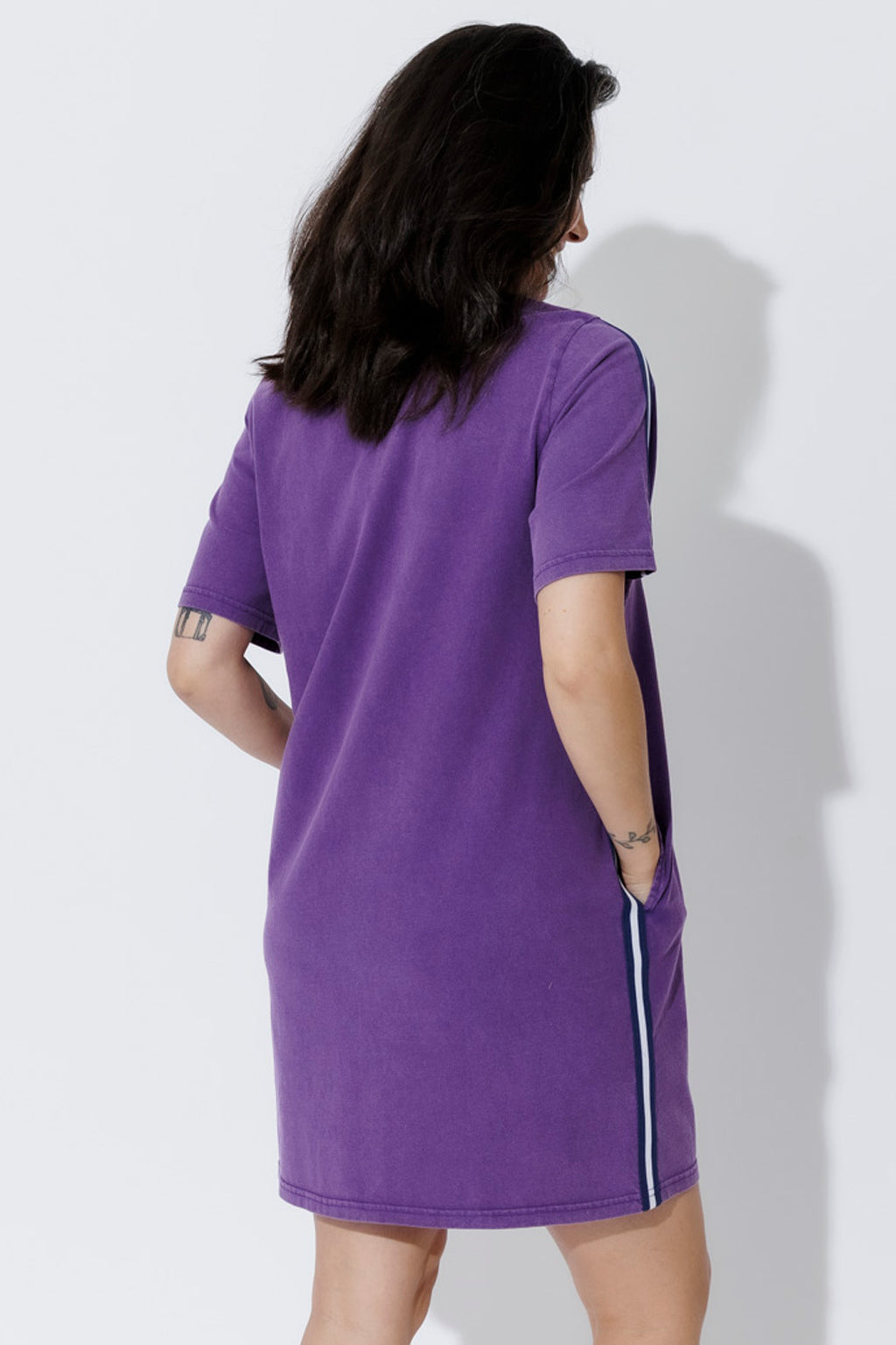 Purple Washed Mini Sport Dress