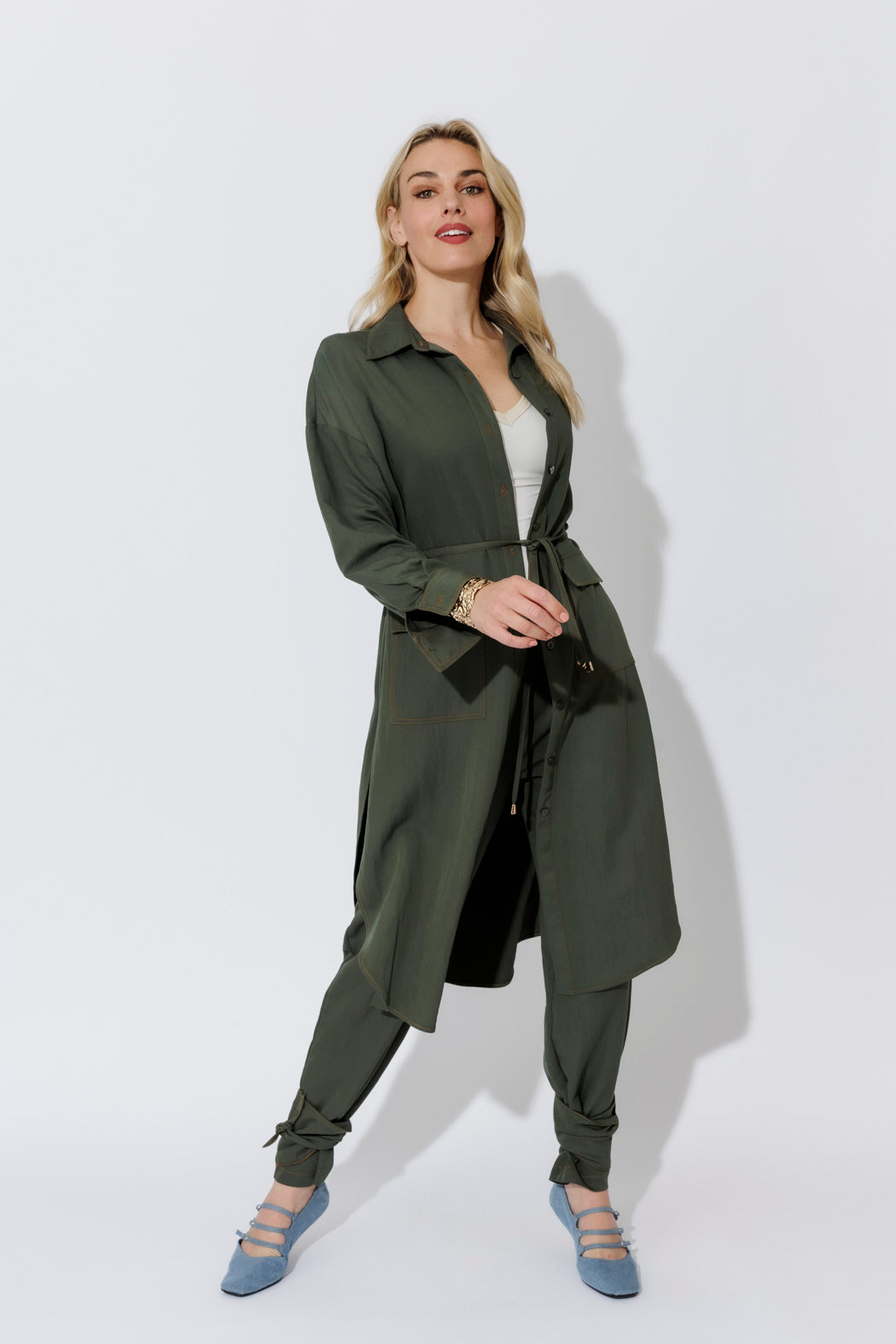 Khaki Cargo Overshirt